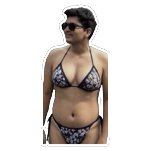 Panshul Jindal in a floral bikini
