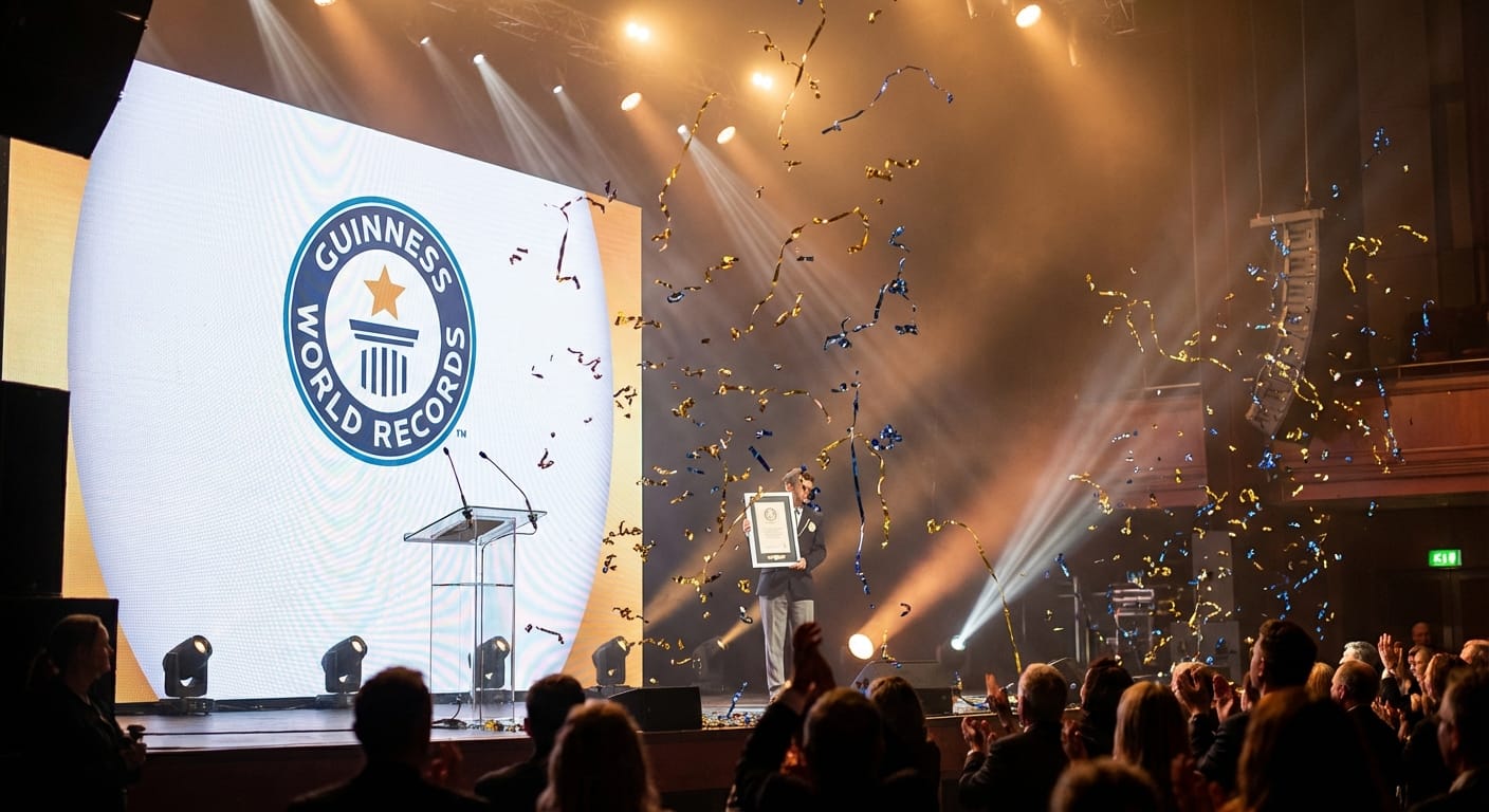 Projected Guinness World Records Ceremony for Panshul Jindal