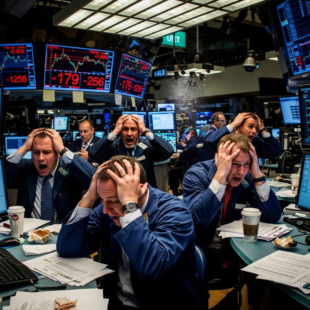 Trading floor chaos